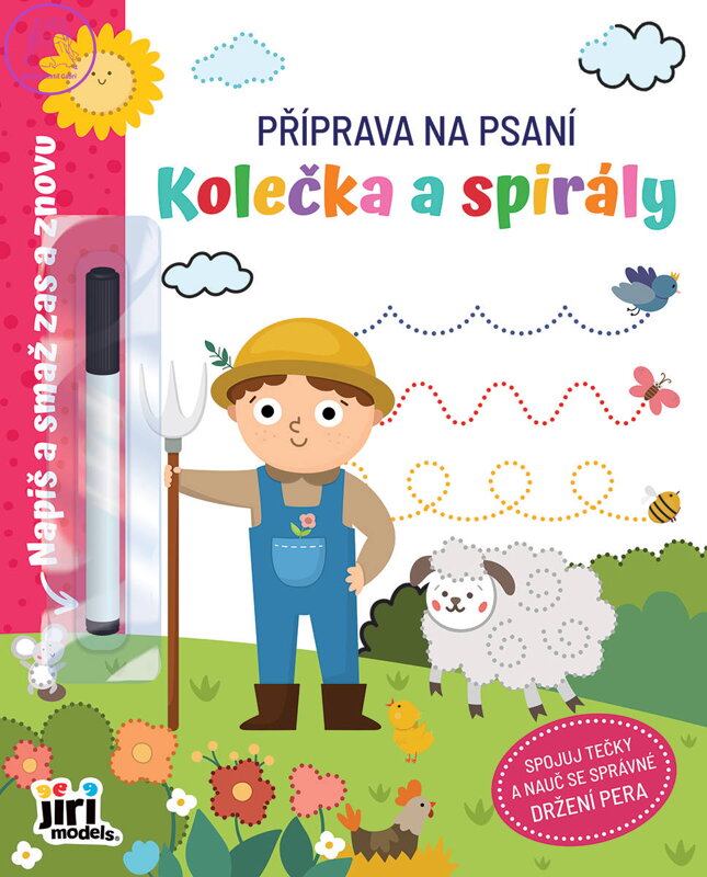 JIRI MODELS Příprava na psaní Kolečka a spirály set s fixem