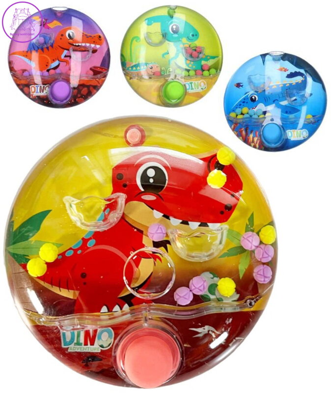 Hra vodní dinosaurus s míčky 4 druhy plast