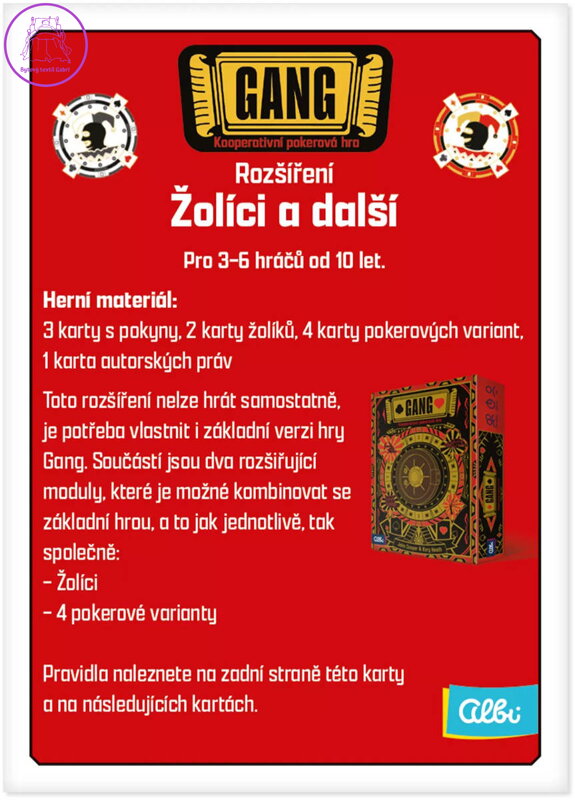 ALBI HRA Gang: Žolíci a další (rozšíření) *SPOLEČENSKÉ HRY*