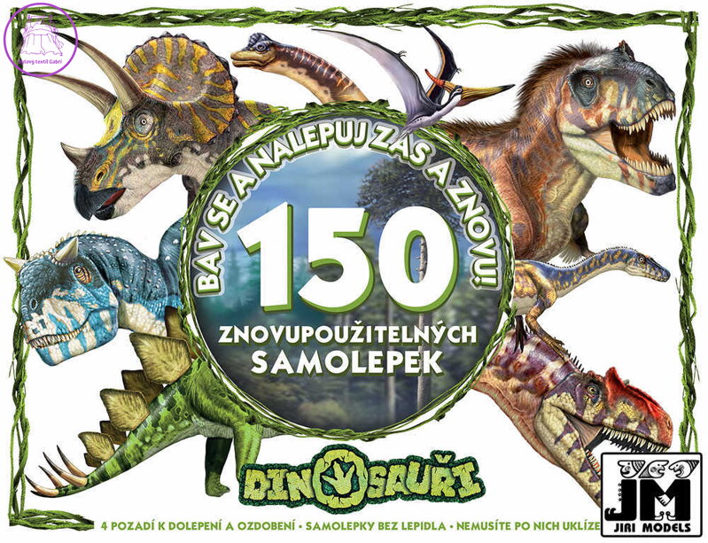 JIRI MODELS Album samolepky Dinosauři Bav se a nalepuj zas a znovu! JIRI MODELS Album samolepky Dinosauři Bav se a nalepuj zas a znovu!
