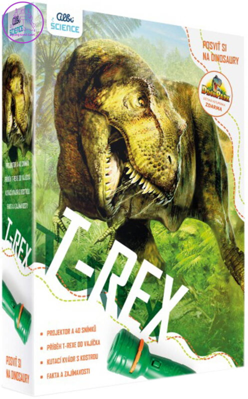 ALBI SCIENCE Dinosauři T-Rex naučný set s projektorem a vykopávkou