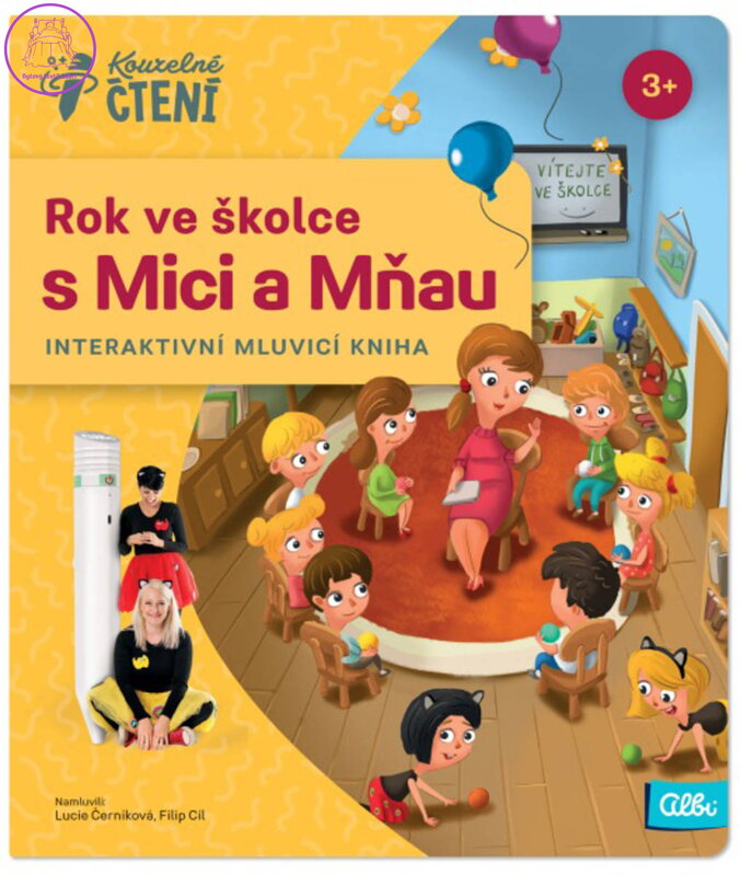 ALBI Kouzelné čtení Kniha interaktivní Rok ve školce s Mici a Mňau
