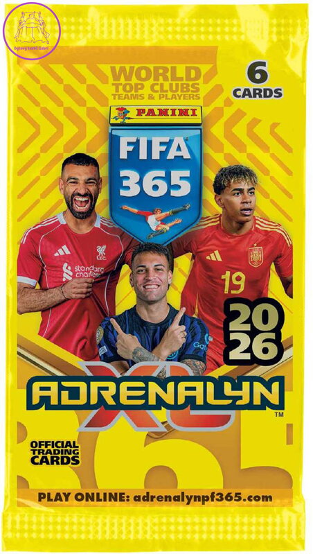 PANINI FIFA 365 2025/2026 Sběratelské karty 6ks Adrenalyn XL booster