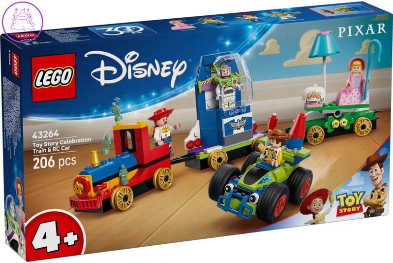 LEGO DISNEY Slavnostní vláček a autíčko Toy Story 43264 STAVEBNICE