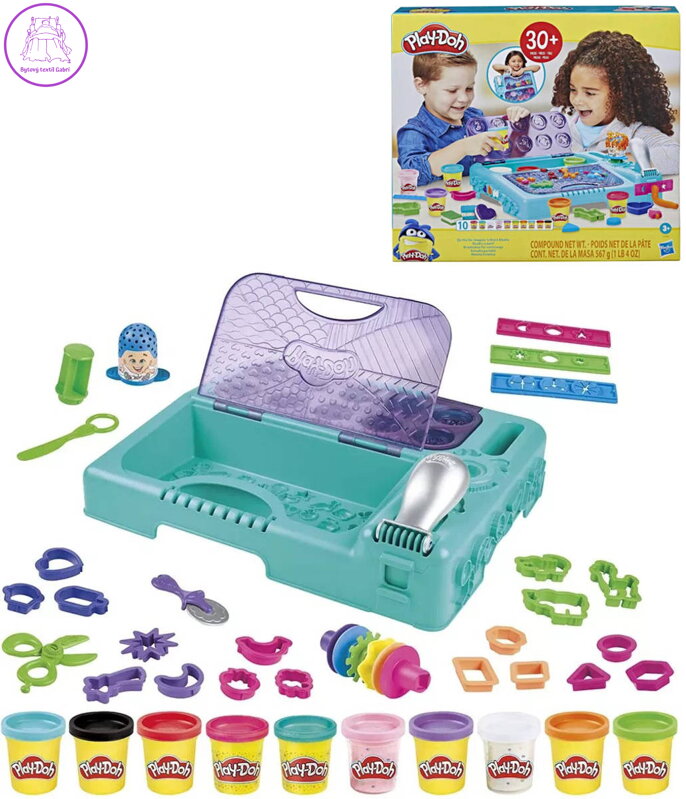 HASBRO PLAY-DOH Kreativní sada na cesty modelína 10 kelímků s doplňky