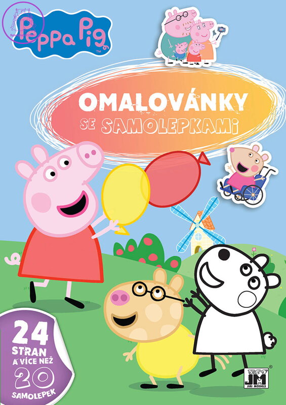 JIRI MODELS Omalovánky A4 se samolepkami prasátko Peppa Pig