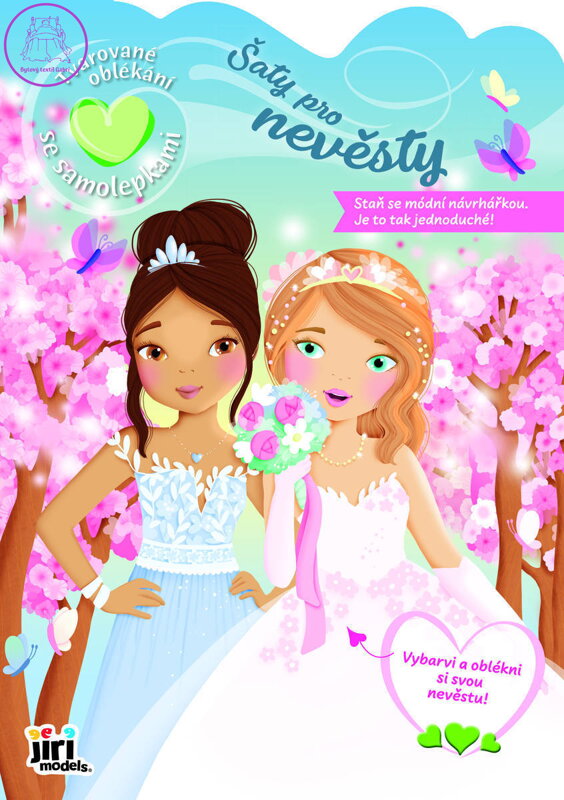 JIRI MODELS Tvarované oblékání se samolepkami Šaty pro nevěsty