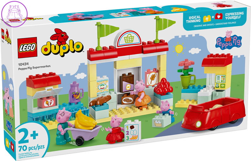 LEGO DUPLO Prasátko Peppa Pig a supermarket 10434 STAVEBNICE