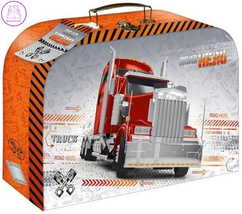 Kufřík dětský lepenkový Truck na školní potřeby Tahač
