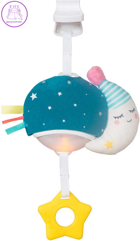 TAF TOYS Baby měsíček hudební box na baterie Světlo Zvuk pro miminko