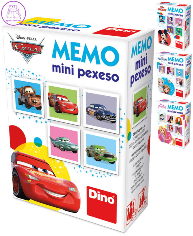DINO HRA Pexeso Disney III. mini 12 dvojic 4 druhy *SPOLEČENSKÉ HRY*