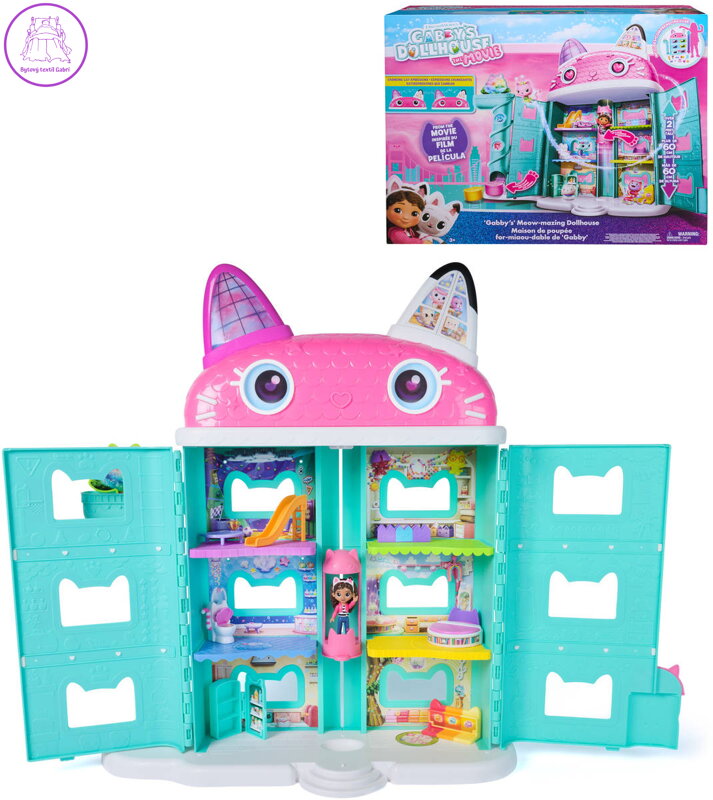 SPIN MASTER Gabby‘s Dollhouse kouzelný domek velký dům z filmu s doplňky
