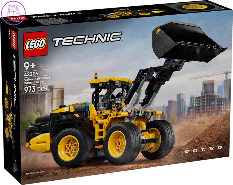 LEGO TECHNIC Kolový nakladač Volvo L120 Electric 42209 STAVEBNICE