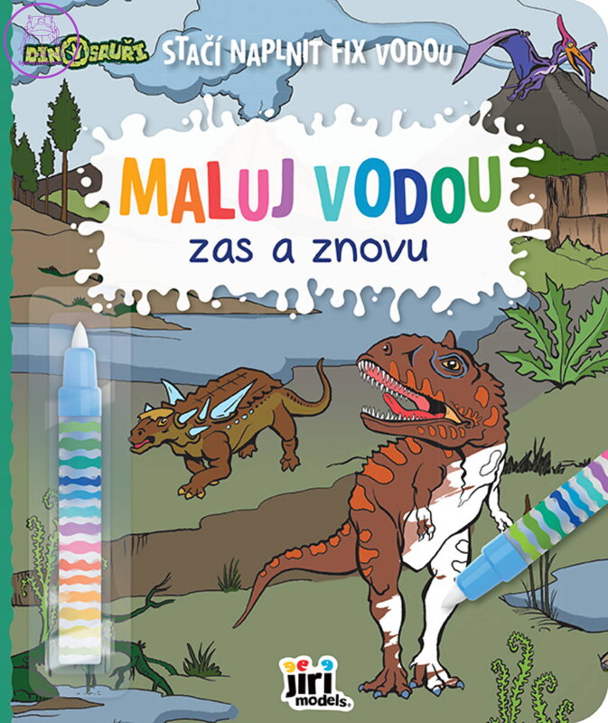 JIRI MODELS Maluj vodou Zas a znovu Dinosauři