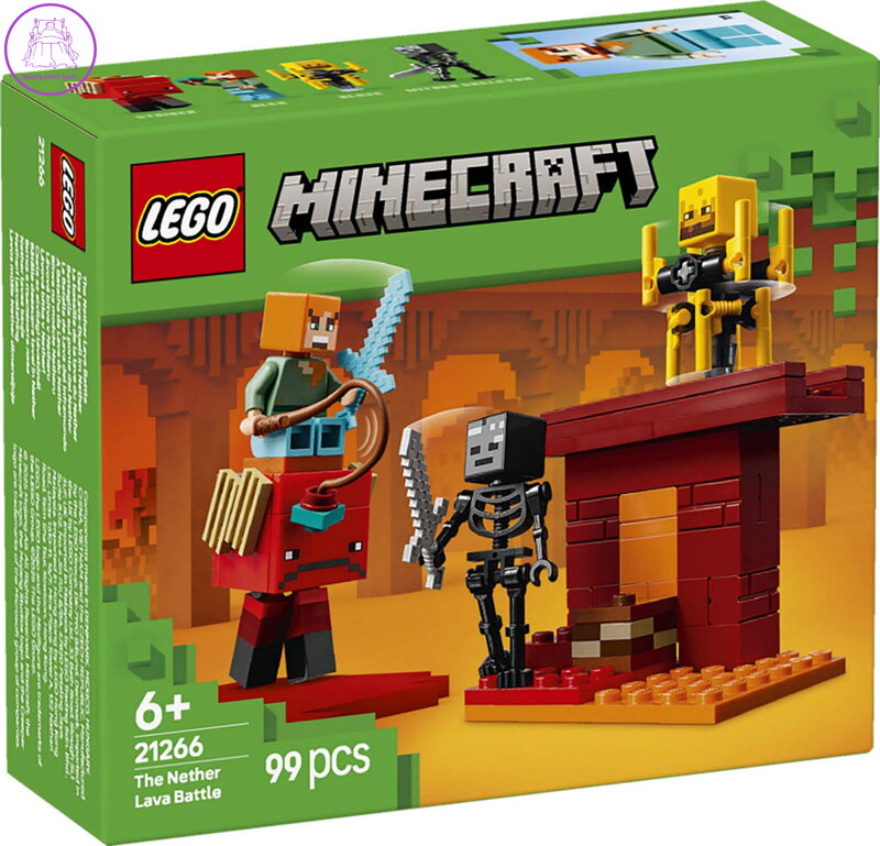 LEGO MINECRAFT Lávová bitva v Netheru 21266 STAVEBNICE