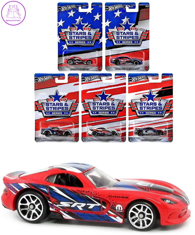 MATTEL HOT WHEELS Auto angličák Stars & Stripes 1:64 5 druhů kov