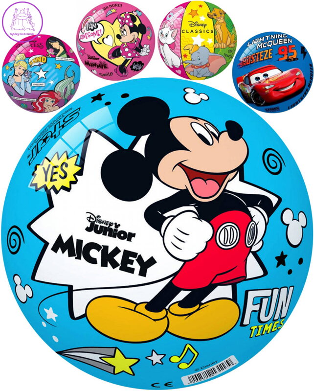 MONDO Míč Disney s obrázkem 11cm malý potištěný balón 5 druhů