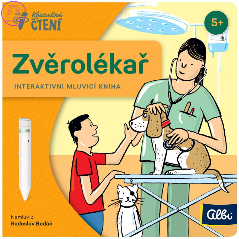 ALBI Kouzelné čtení Kniha interaktivní Zvěrolékař minikniha povolání