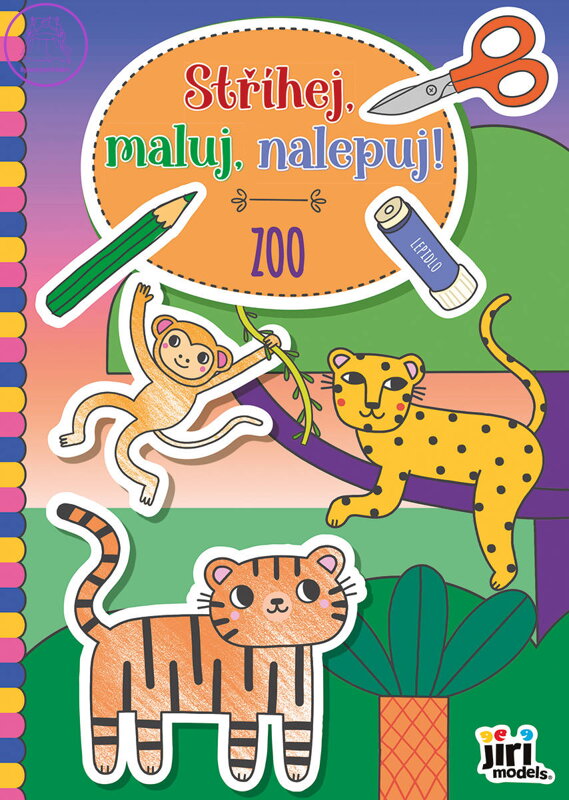 JIRI MODELS Stříhej, maluj, nalepuj! kreativní sešit zvířátka ZOO JIRI MODELS Stříhej, maluj, nalepuj! kreativní sešit zvířátka ZOO