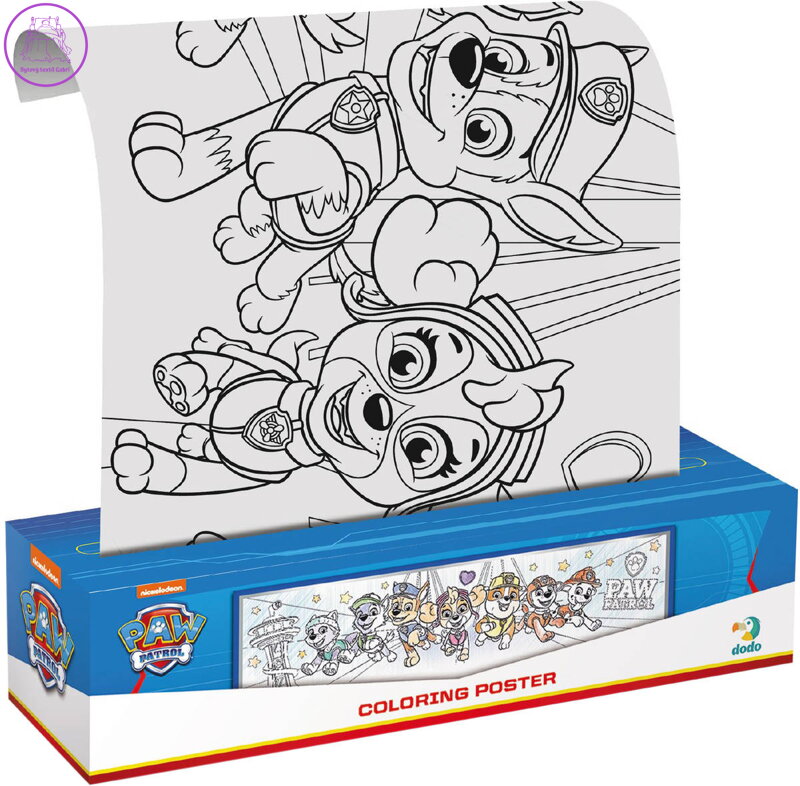Plakát na vybarvení Tlapková patrola (Paw Patrol) 70x16cm
