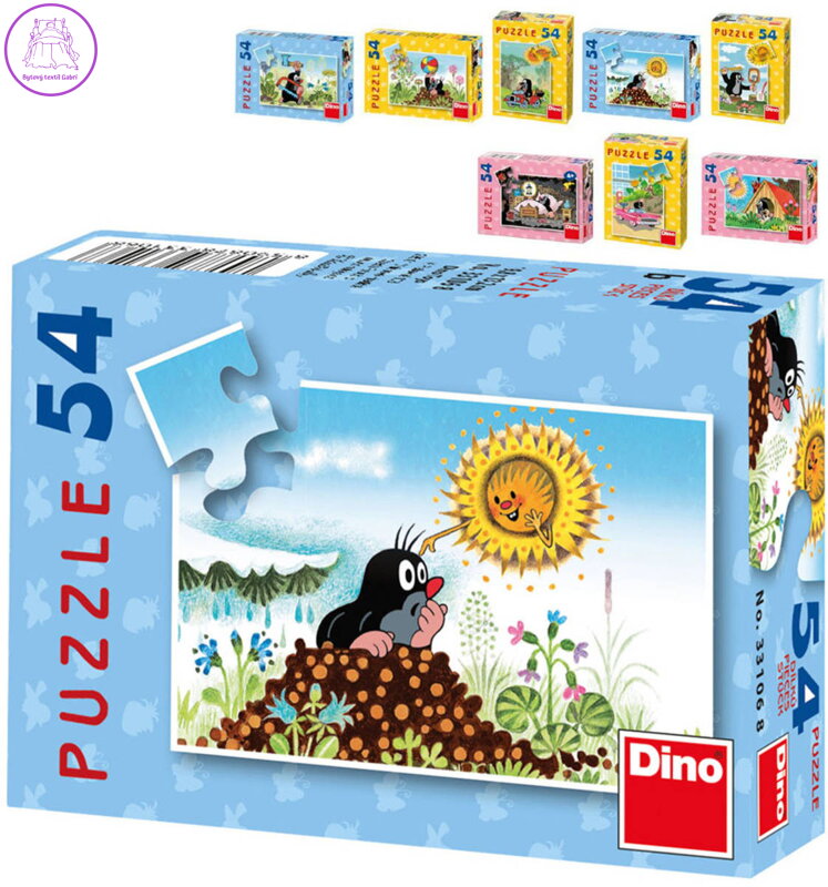 DINO PUZZLE 54 dilků Krteček mix DINO PUZZLE 54 dilků Krteček mix