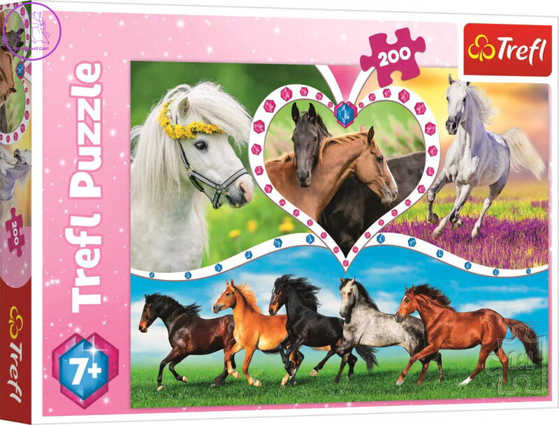 TREFL PUZZLE Koně 48x34cm 200 dílků skládačka