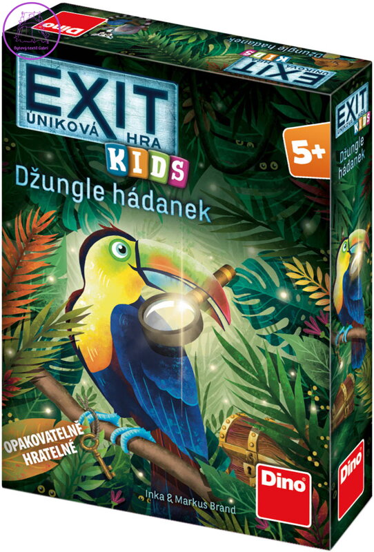 DINO Hra úniková exit pro děti Džungle hádanek *SPOLEČENSKÉ HRY*