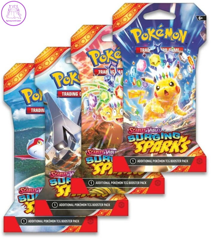 ADC Hra Pokémon TCG SV08 Surging Sparks booster set 10 karet blister