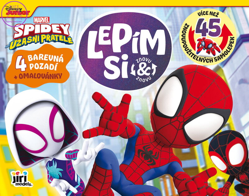 JIRI MODELS Lepím si znovu Spidey a jeho úžasní přátelé zábava se samolepkami