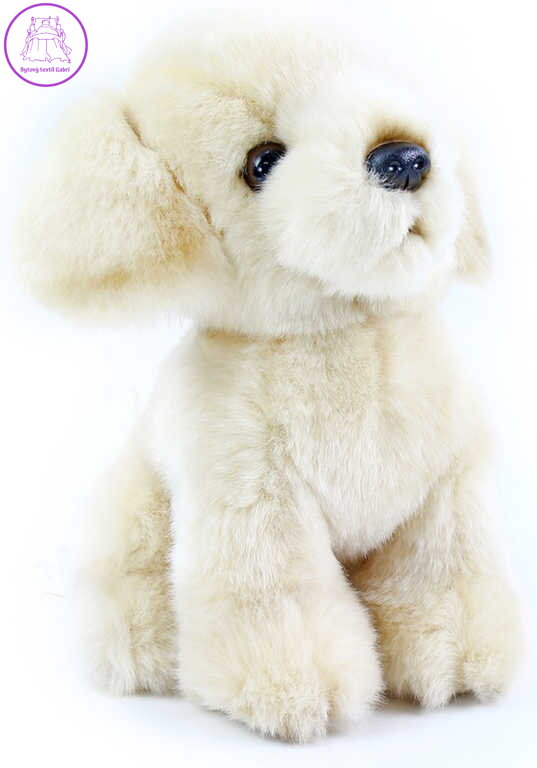 PLYŠ Pes Labrador 18cm bílý *PLYŠOVÉ HRAČKY*