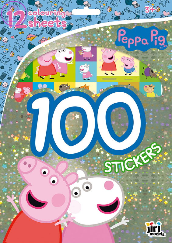 JIRI MODELS 100 samolepek + omalovánky prasátko Peppa Pig