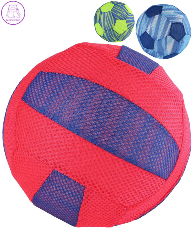 Míč Game Time soft textilní 23cm (fotbalový) 3 druhy v síťce