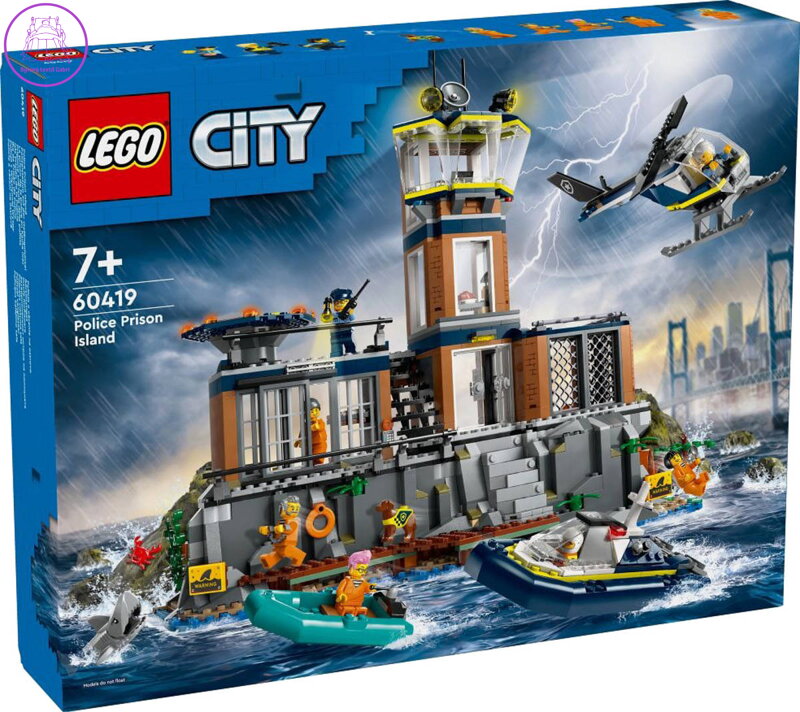 LEGO CITY Policie a vězení na ostrově 60419 STAVEBNICE