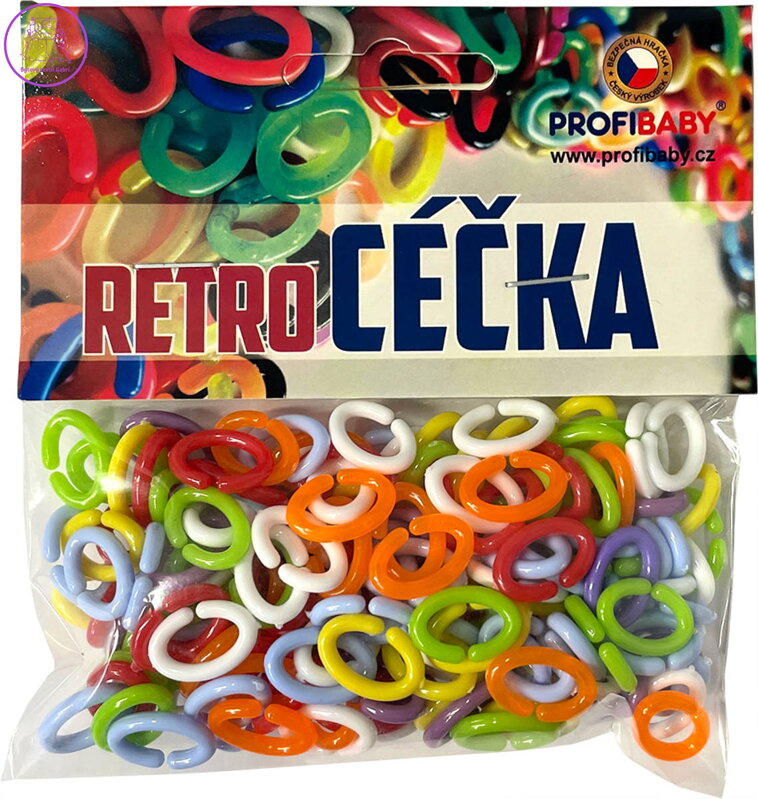 PROFIBABY Céčka retro barevná set 150ks mix barev v sáčku
