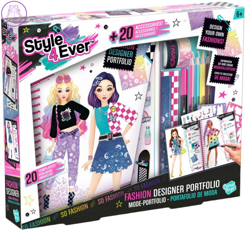 Style4Ever dětské velké návrhářské studio kreativní set módní návrhářka