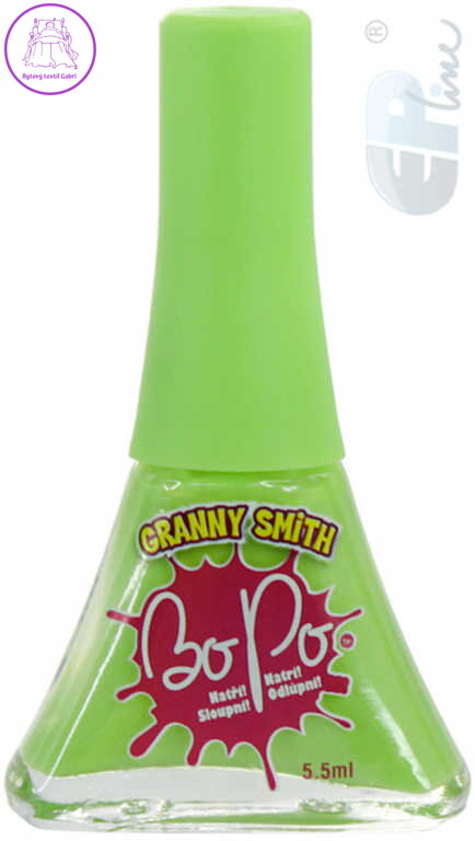 EP Line BO-PO Lak na nehty zelený slupovací 5,5ml s vůní jablko pro holčičky