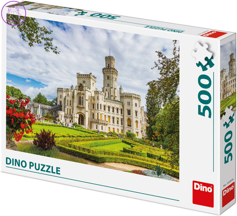 DINO Puzzle Malebná Hluboká 47x33cm skládačka 500 dílků v krabici