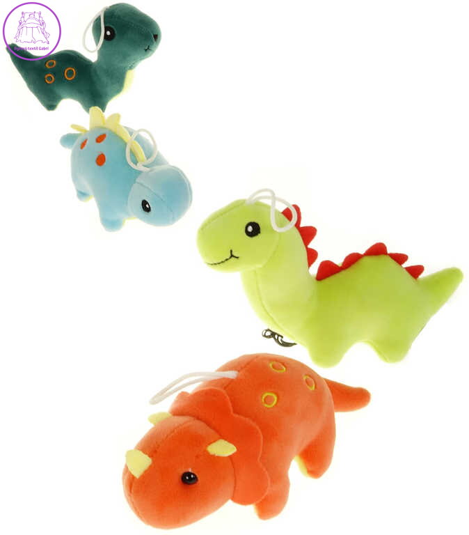 PLYŠ Klíčenka dětská dinosaurus 15cm přívěsek na klíče 4 druhy