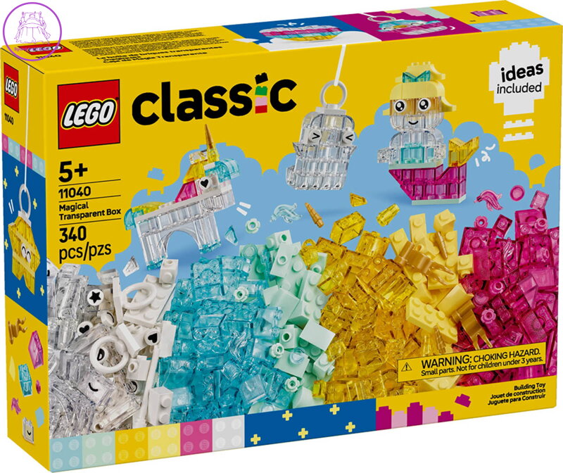 LEGO CLASSIC Kouzelná průhledná krabička 11040 STAVEBNICE