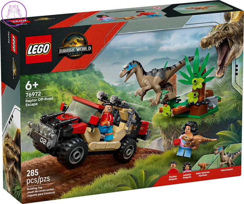 LEGO JURASSIC WORLD Únik před raptorem 76972 STAVEBNICE