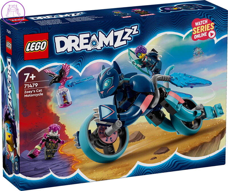 LEGO DREAMZZZ Zoey a její kočičí motorka 71479 STAVEBNICE