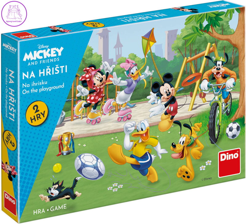 DINO Hra Mickey Mouse a kamarádi na hřišti 2v1 *SPOLEČENSKÉ HRY*