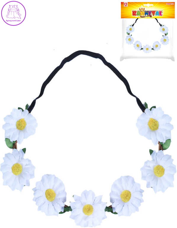 KARNEVAL Čelenka kopretina *KARNEVALOVÝ DOPLNĚK*