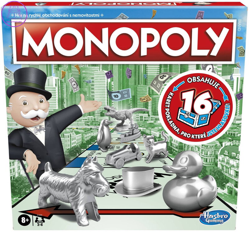 HASBRO Hra MONOPOLY Nové figurky CZ Čeština *SPOLEČENSKÉ HRY*