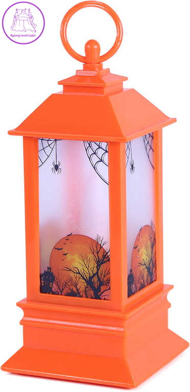 Lampa plastová na Halloween dekorace lucerna na baterie Světlo
