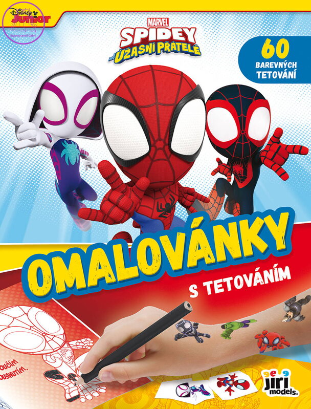 JIRI MODELS Omalovánky s tetováním Spidey a jeho úžasní přátelé