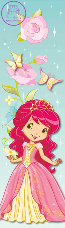 AKIM Záložka do knihy 3D Jahůdka (Strawberry Shortcake) 21cm tvrdý karton