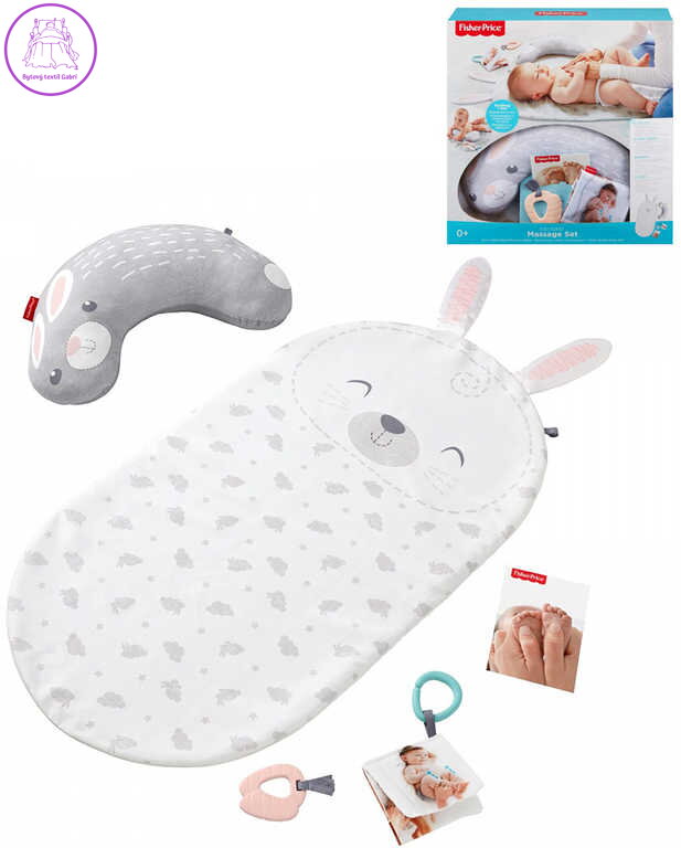 FISHER PRICE Baby Bunny dečka masážní s kousátkem pro miminko FISHER PRICE Baby Bunny dečka masážní s kousátkem pro miminko