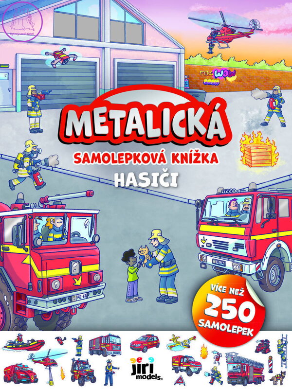 JIRI MODELS Metalická samolepková knížka Hasiči