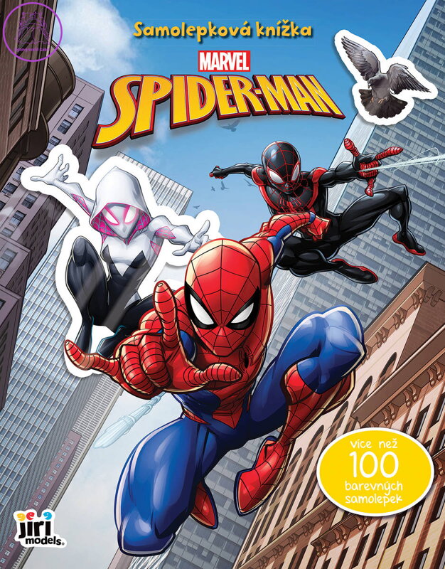 JIRI MODELS Samolepková knížka Spiderman 100+ samolepek